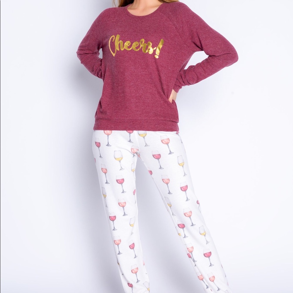 PJSalvage Wine Pajama Set